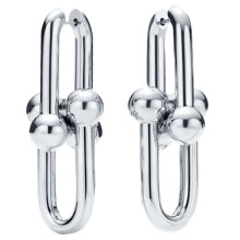 (Style 2, Silver) Horseshoe Earrings Jewelry Versatile Horseshoe Shape Earrings Ear Accessory Enhances Your Fashion Statement
