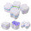 4Pcs Plastic Dental Retainer Soaking Case with Locking Lid Assorted 6