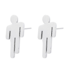 Silver Earring Women Unique Earrings (1 Pair)