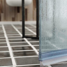 2pcs 900mm Shower Door Seal for Straight/Curved Glass, 46mm Width, Max 20mm Gap, Waterproof & Mold Resistant