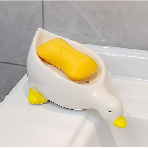Ceramic Soap Dish Holder Cute Duck Soap Holder 1