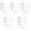 10Sets Nose Hoops Assorted Color Durable Skin-Friendly Rings 2