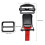 1Set Motorhelm Quick Release Sluiting Zwart Nylon ABS Gemakkelijk 2