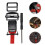 1Set Motorhelm Quick Release Sluiting Zwart Nylon ABS Gemakkelijk 7