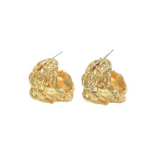Women's Earrings, Sweet Bohemian Preppy Style Pleated Design Stud Earrings