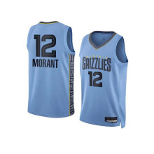 (XL) (L) Grizzlies Ja Morant 12 Basketball Jersey Aldult Boys Sport Uniform