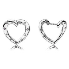 (PAE207) Women Earring Girl Stud Ear Drop 925 Sterling Silver Popular Tiara Wishbone Love Knot Heart Shooting,zxl