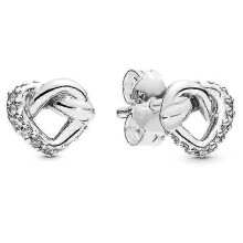 (PAE148) Women Earring Girl Stud Ear Drop 925 Sterling Silver Popular Tiara Wishbone Love Knot Heart Shooting,zxl