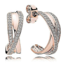 (PAE029) Women Earring Girl Stud Ear Drop 925 Sterling Silver Popular Tiara Wishbone Love Knot Heart Shooting,zxl