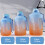 1500ml Large Capacity Gradient Straw Cup Sports Bottle With Scale(Black) 5