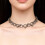 Vintage Punk Interlocked Chain Necklace Alloy Adjustable For 6