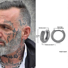 (style3) Dragon Hoop Earrings, Hoop Earrings, Huggie Earrings, Huggie Hoop,gothic Jewelry, Mens Hoops, Dragon Earrings,snap Closure Hoops