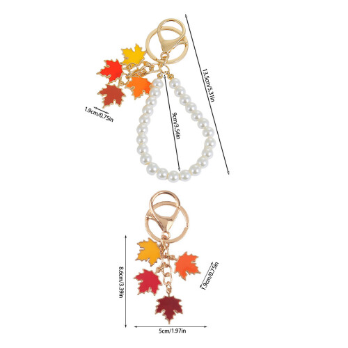 Porte-clés de Thanksgiving, ensemble cadeau de perles décorées 2