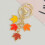 Porte-clés de Thanksgiving, ensemble cadeau de perles décorées 5