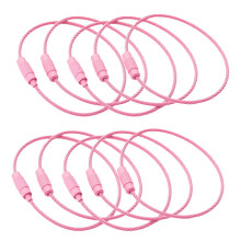 Bunte Schlüsselanhänger aus lackiertem Metall, Zubehör für-Rosa