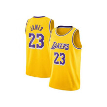 (black, XL(170cm)) (yellow, M(160cm)) LeBron James Basketball Jersey Tops