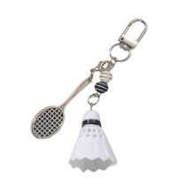 Practical Portable Badminton Shaped Keychain-Keychain style1