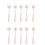 Sturdy Icy Polyester 26cm Butterfly Fringe Tassels-White 1