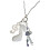 Stylish Vintage Polkas Dot Music Note Keychain Accessory For-D 1