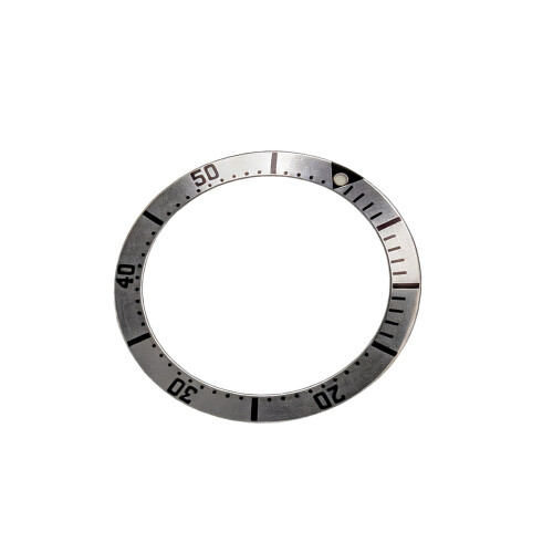 Stylish Modern Ceramic Aluminum Bezel for Dive Watches-Silver