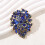 Broche à fleurs élégante, épingle à revers Unique,-QT0559 bleu 7