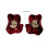 Boucles d'oreilles élégantes à finition métallique,-Blanc 4