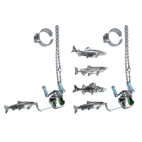 Modisches Angelzubehör, Halskette, Ring, kompakter-Set 2 1