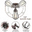2-Pack Industrial Wall Light E27 Shade Cage Pendant Lamp Vintage Ceiling Light Indoor 2