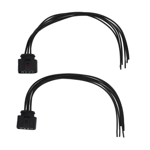 2Pcs 6 Pin Wired Connector Plug High Flexibility Stable Performance Compatible with Audi TT MK2 1J0 973 733 OEM Replacement