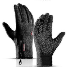 (XL, black) Freezer Thermal Gloves, Warm Winter Gloves with Water Resistant Coating and Touchscreen Function for Cold Storage, Outdoor, Work, Driving