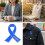 Trendy Hope Alphabets Ribbon Pin Crafted in Rustproof-Blue 3