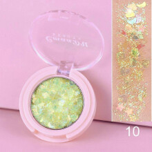 (B10) Diamond Sequins Eyeshadow Gel Holographic Glitter Shimmer Shining Golden Makeup Long Lasting Party Makeup