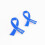 Trendy Hope Alphabets Ribbon Pin Crafted in Rustproof-Blue 6