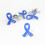 Trendy Hope Alphabets Ribbon Pin Crafted in Rustproof-Blue 7