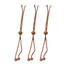 Pack Of 3 Adjustable DIY Jewelry-rose gold Square pearl style1