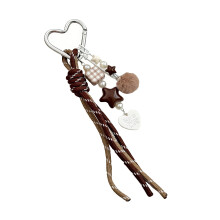 Elegant Music Inspire Keychain for Bags Backpacks-Coffee