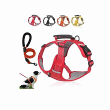 (XL, Yellow) DUOMM HT-524 Breathable Pet Dog Harness Reflective Puppy Safety Vest with Control Handle ST