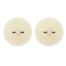 (Style 17) Soft Silicone Breast Pasties for Women, 2pcs Reusable Invisible Sticky Bra, Strapless Push Up Nipple Covers for Club Party, Style 9