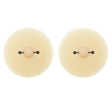 (Style 38) Soft Silicone Breast Pasties for Women, 2pcs Reusable Invisible Sticky Bra, Strapless Push Up Nipple Covers for Club Party, Style 9