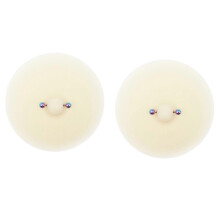 (Style 57) Soft Silicone Breast Pasties for Women, 2pcs Reusable Invisible Sticky Bra, Strapless Push Up Nipple Covers for Club Party, Style 9