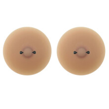 (Style 28) Soft Silicone Breast Pasties for Women, 2pcs Reusable Invisible Sticky Bra, Strapless Push Up Nipple Covers for Club Party, Style 9