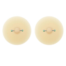 (Style 6) Soft Silicone Breast Pasties for Women, 2pcs Reusable Invisible Sticky Bra, Strapless Push Up Nipple Covers for Club Party, Style 9