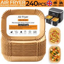 240x Air Fryer Paper Liners Disposable Non Stick Baking Parchment for Ninja Fryer