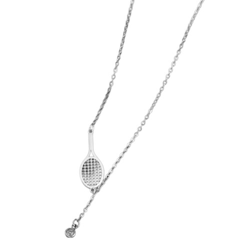 Accessoire de collier de tennis miniature tendance pour-Argent 2