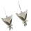 Boucles d'oreilles florales interchangeables délicates en 1
