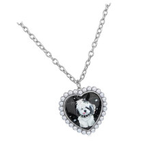 Fijne lange huisdier-bedelketting voor- Zit goed, puppy