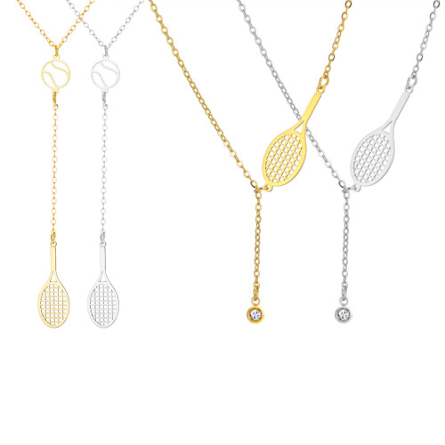 Accessoire de collier de tennis miniature tendance pour-Argent 2 1