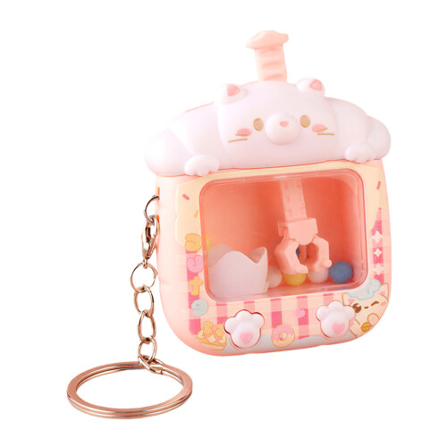 Porte-clés de style machine à griffes de nouveauté avec-Rose