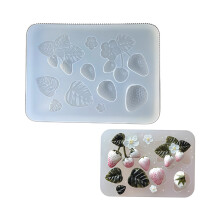Silicone Strawberry Mould For Jewelry Making And Resin Craft