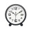 (Black) Alarm Clocks Bedside Silent Non Ticking Table Clock With Large Display 1